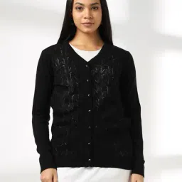 avaasa mix n' match Women V-Neck Knit Cardigan image 1