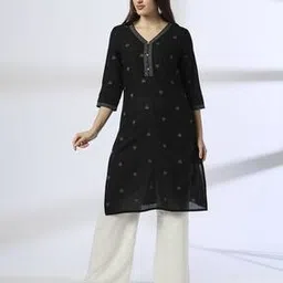 avaasa mix n' match Women Ethnic Woven Straight Kurta-picture-44