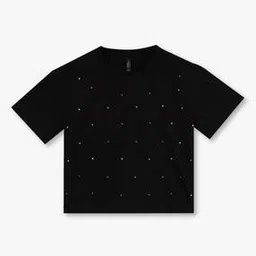 rio girls Girls Embellished Regular Fit Crew-Neck T-Shirt-picture-30