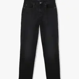 Boys Lightly Washed Straight Fit Jeans-image-75