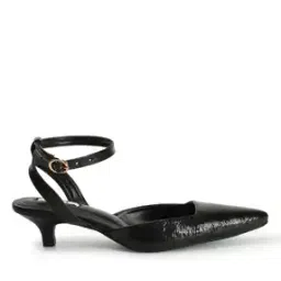 Women Ankle-Strap Pointed-Toe Kitten-Heeled Shoes-image-35