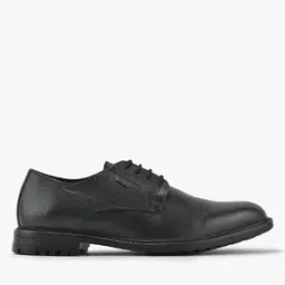 woodland Men Leather Plain-Toe Oxford Shoes-picture-14