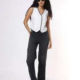 buda jeans co Lightly Washed High-Rise Straight Jeans-picture-39