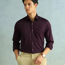 arrow Men Spread Collar Shirt with Full Sleeves -picture-11