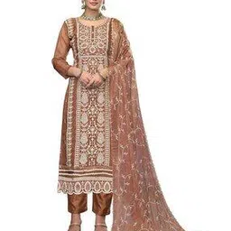 svaraa Women Embroidered 3-Piece Unstitched Dress Material-picture-38