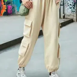 bewakoof Women Loose Fit Cargo Joggers-picture-30