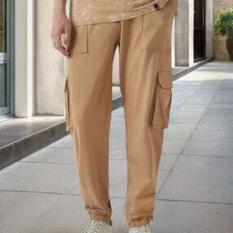bewakoof Men Mid-Rise Joggers with Insert Pockets-picture-31