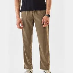 snitch Men Flat-Front Straight Fit Trousers-picture-51