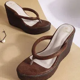 carlton london Women Regular Fit Slip-On Wedges-picture-53