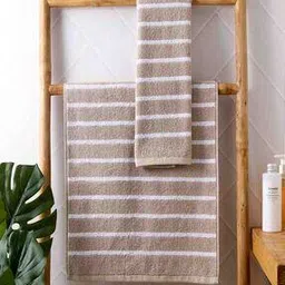 home centre Pack of 2 Striped Quick Absorbent Hand Towels-picture-19