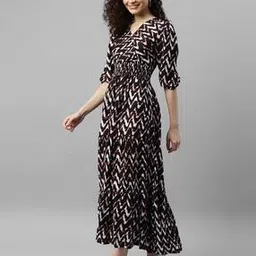 raiyani enterprise x ag Women Printed Fit & Flare Dress-picture-45