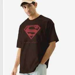 buda jeans co Men Typographic Print Oversized Fit Crew-Neck T-Shirt-picture-53
