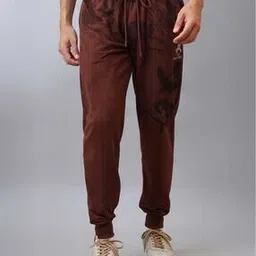 free authority Men Printed Joggers with Drawstring Waist-picture-42