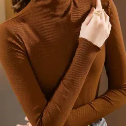 wanquila Women Ribbed Slim Fit Top image 1