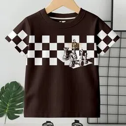 frosen fox Boys Regular Fit Graphic T-Shirt-picture-49