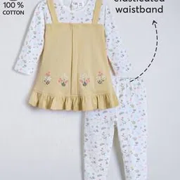hopscotch Girls Floral Print Pants with Top-picture-37