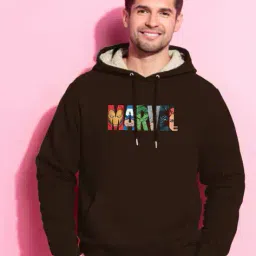 buda jeans co Men Regular Fit Typographic Hoodie image 1