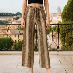 Women Relaxed Fit Pleat-Front Pants-image-33