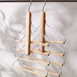 home centre Set of 2 Wooden Trouser Hangers-picture-40