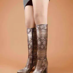 bxxy Women Knee-Length Boots with Faux leather upper image 1