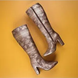 bxxy Women Knee-Length Boots with Faux leather upper-picture-14