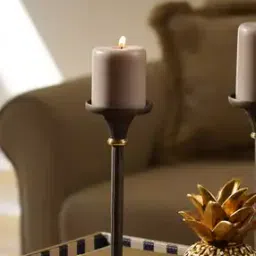 pure home and living Antique Finish Pillar Candle Holder - Small-picture-10