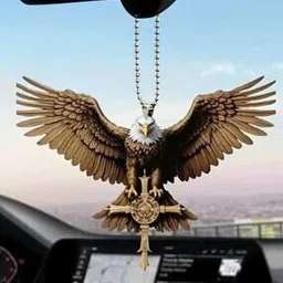 3mads 2D Striking Eagle Design Miniature Car Hanging Showpiece-picture-38