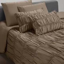 sansaar 200 TC King Size Bedsheet with Pillow Covers and Comforter  image 1