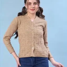 v-mart Women V-Neck Button-Down Cardigan-picture-13