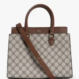Women Geometric Print Satchel-image-4