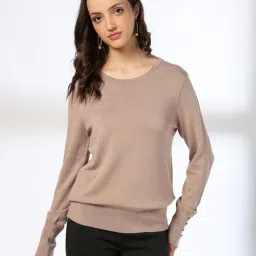fig Women Ribbed Slim Fit Pullover image 1