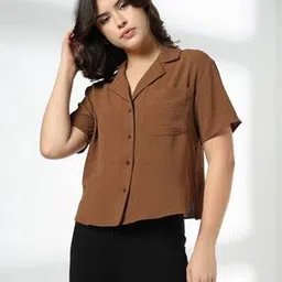 rio Women Regular Fit Shirt with Patch Pocket-picture-29
