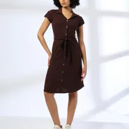 rio Women Ribbed Shirt Dress image 1