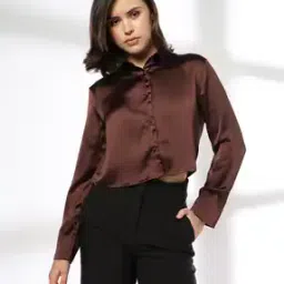 rio Women Regular Fit Satin Shirt-picture-31