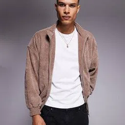 asos design Waffle Pattern Oversized Funnel-Neck Jacket-picture-23