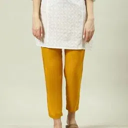 biba Women Straight Fit Pants with Elasticated Waist-picture-27