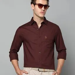 u.s. polo assn. Men Tailored Fit Shirt with Patch Pocket-picture-50