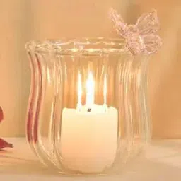 home centre Glass Butterfly Votive Candle Holder-picture-22