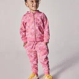 mothercare Girls Toasted Petals Printed T-shirt and Hoodie Set-picture-34