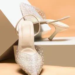 froh feet Women Kitten Heeled Sandals with Synthetic Upper image 1