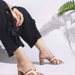 Women Chunky Heeled Sandals with Synthetic Upper-image-11