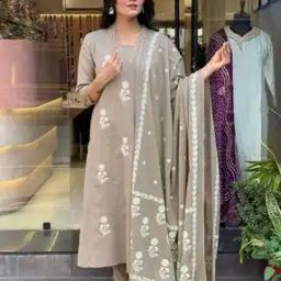 nyrika Women Embroidered Straight Kurta Suit Sets-picture-10