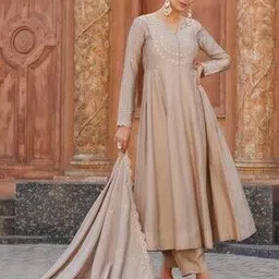 svaraa Women Embroidered Anarkali Kurta Suit Set-picture-16