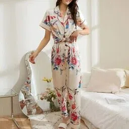 fyre rose Women Floral Nightwear Set-picture-35