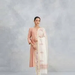 fabindia Women Printed Dupatta with Contrast Border-picture-17