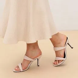 pair-ie tales Women Open-Toe Stilettos with Stitch Detail-picture-39