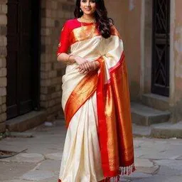 ville fashion Women Woven Design Banarasi Sillk Saree-picture-30