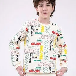 monte carlo Boys Micro Print Sweatshirt-picture-19
