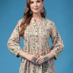 Women V-neck Floral Top-image-50
