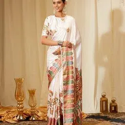 kasee Women Printed Saree with Contrast Border-picture-35